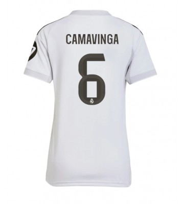 Real Madrid Eduardo Camavinga #6 Replica Home Stadium Shirt for Women 2025-26 Short Sleeve